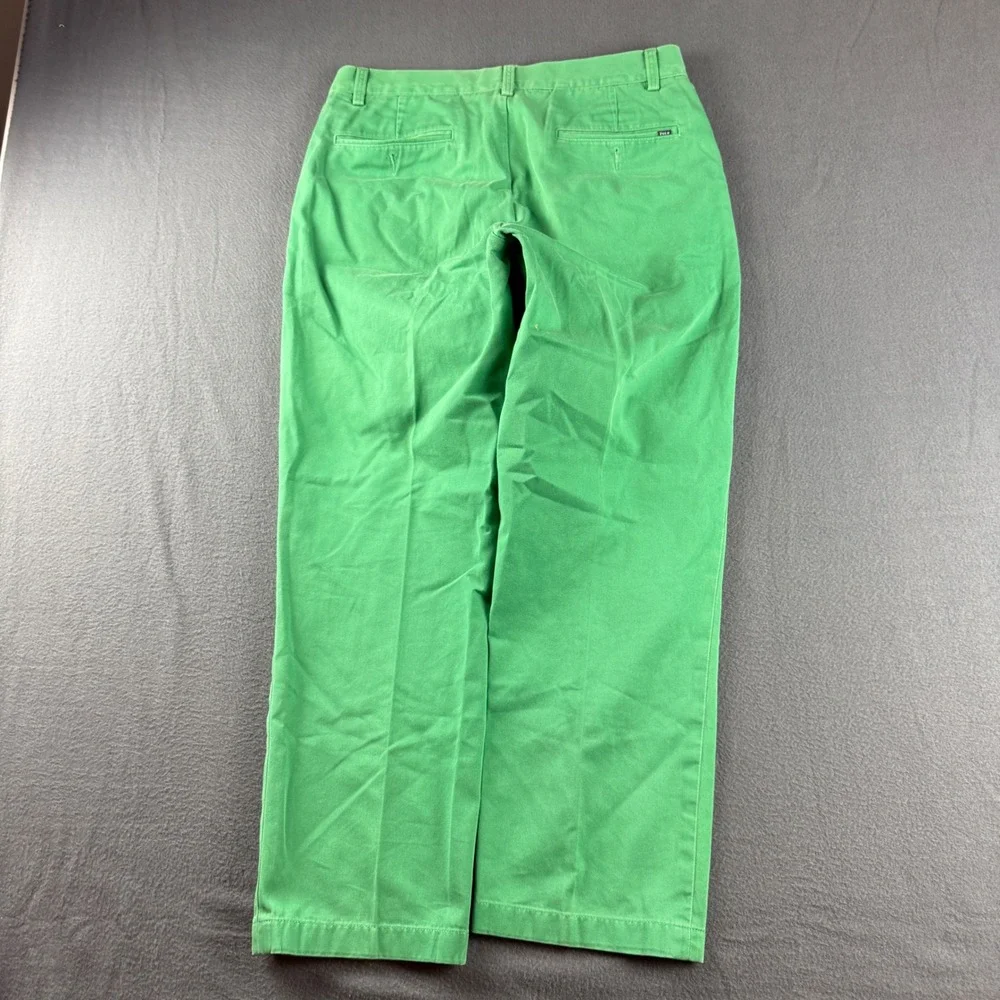 Polo Ralph Lauren Pants Men's 32x30 Green Classic Fit Chino Trousers Preppy